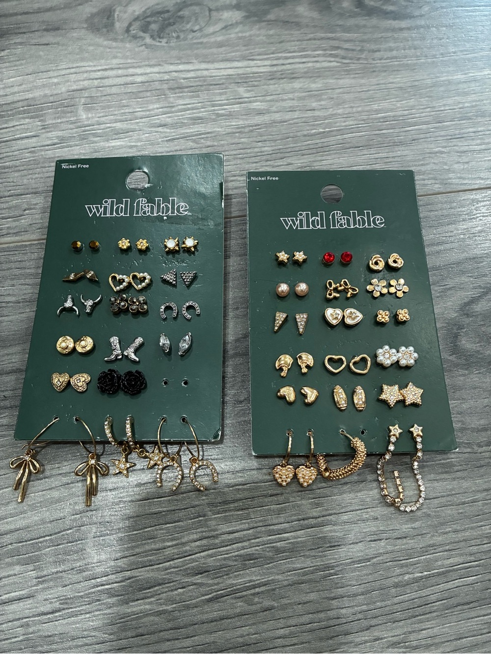 Set of 2 Mixed Earring sets NWT